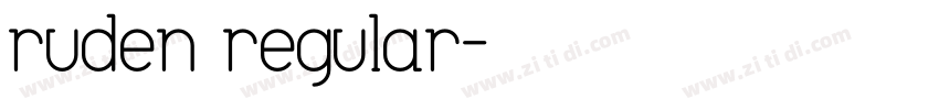 ruden regular字体转换